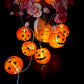 Frendorf | PumpkinGlow Halloween LED Lichterkette | Kürbis Design | Wasserdicht & Outdoor Deko