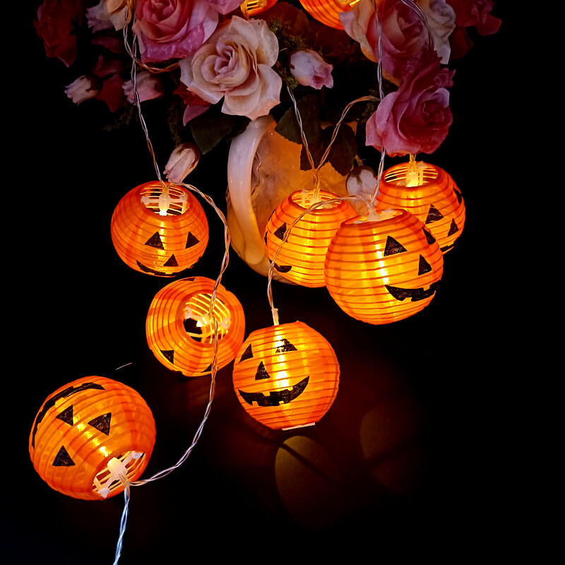 Frendorf | PumpkinGlow Halloween LED Lichterkette | Kürbis Design | Wasserdicht & Outdoor Deko