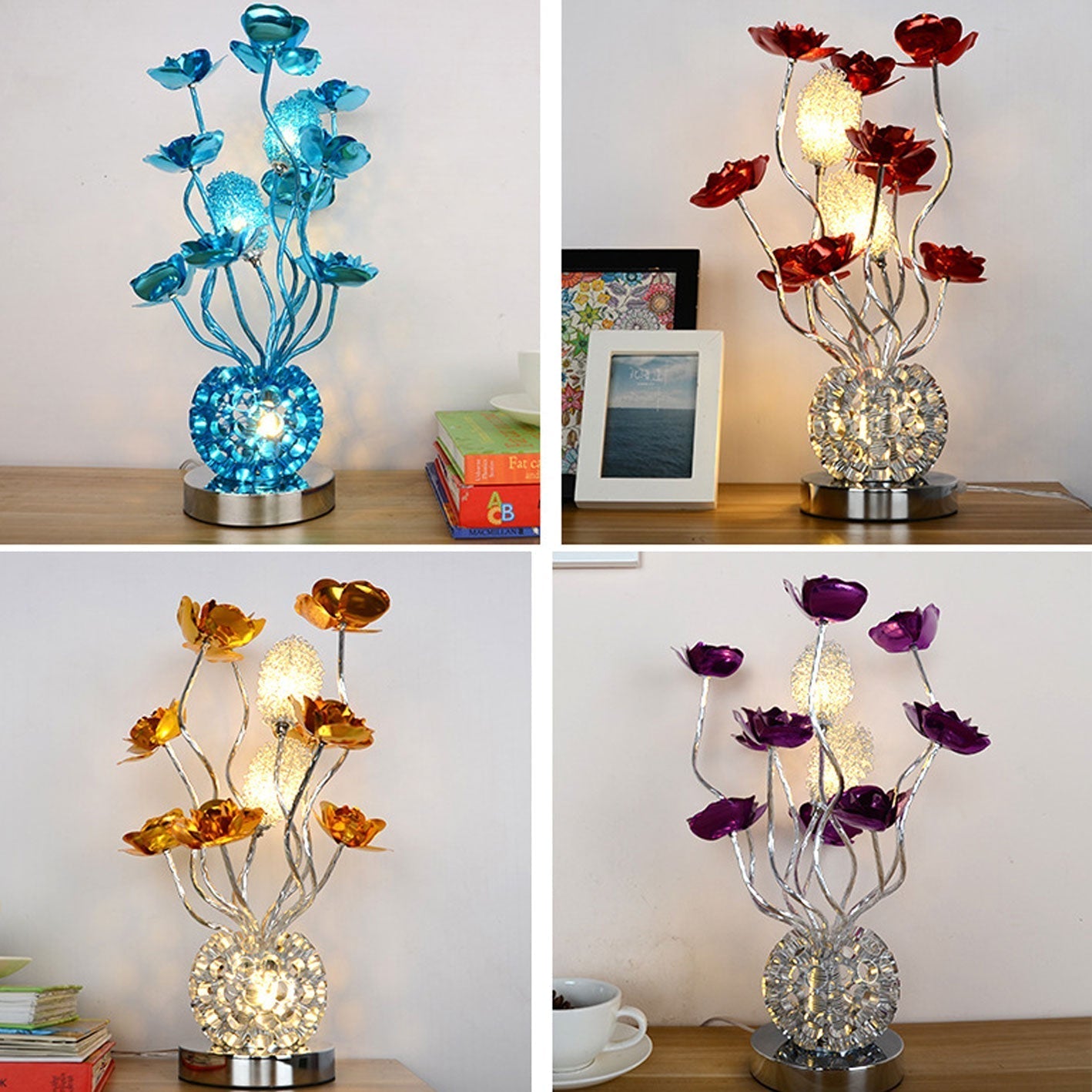 Frendorf | RoséLumina Aluminium LED Tischlampe | Elegantes Design | Stimmungslicht | Leselampe | Deko für Zuhause