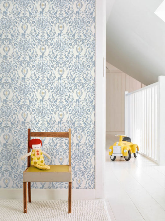 Frendorf | Grau Kinder Tapete - Ornamente, Blumen, Waldtiere JS3311, Jack´N Rose 2024, Grandeco