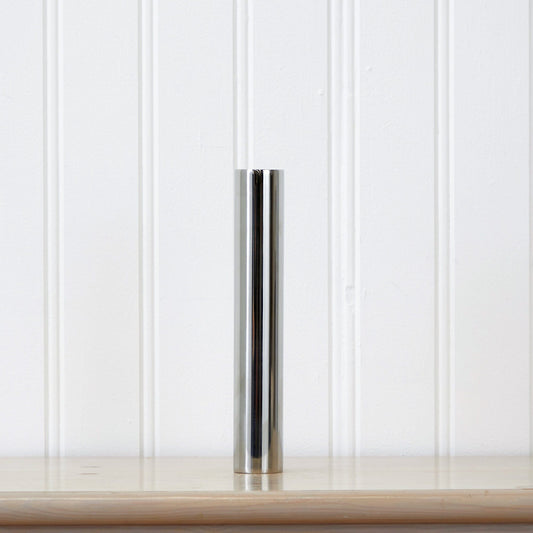12” Zylinder Chrom Vase