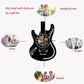 12 Zoll Europäische Steckdose Retro Vinyl-Schallplatten Wanduhr mit RGB-LED-Leuchten für Gitarren-Rockmusikliebhaber Uhren Wand Heimatdekoration