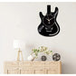 12 Zoll Europäische Steckdose Retro Vinyl-Schallplatten Wanduhr mit RGB-LED-Leuchten für Gitarren-Rockmusikliebhaber Uhren Wand Heimatdekoration