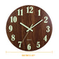 12 Zoll Leuchtende Wanduhr Holz Lautlos Licht in dunkler Nacht Nordische Mode Wanduhr Geräuschlos Uhr Mit Nachtlicht