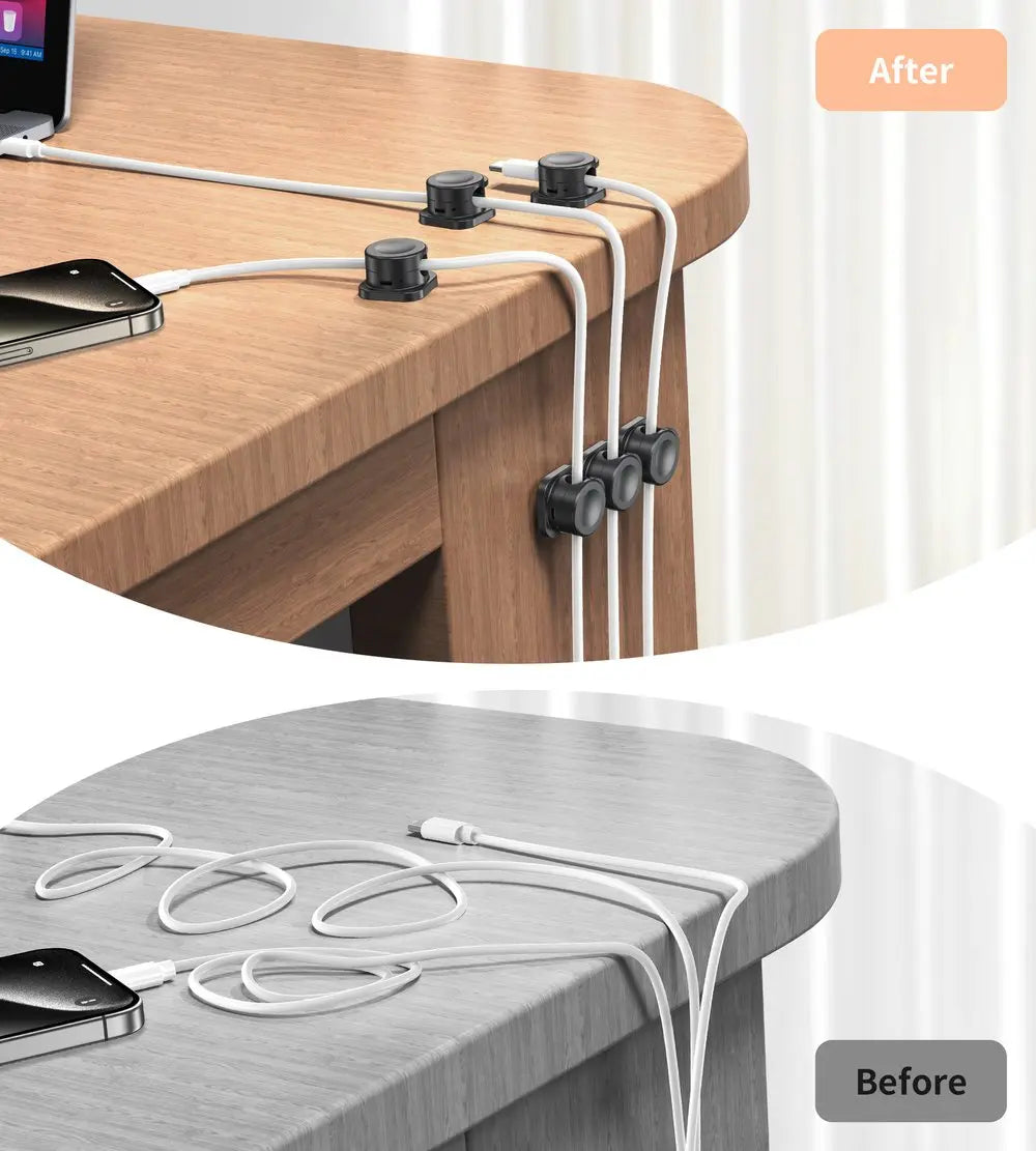 Frendorf | 12 Stück Magnetische Kabelclips