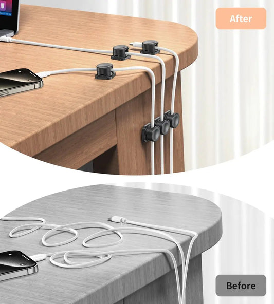 Frendorf | 12 Stück Magnetische Kabelclips