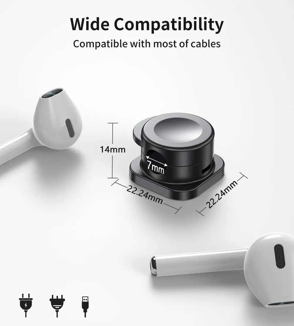 Frendorf | 12 Stück Magnetische Kabelclips