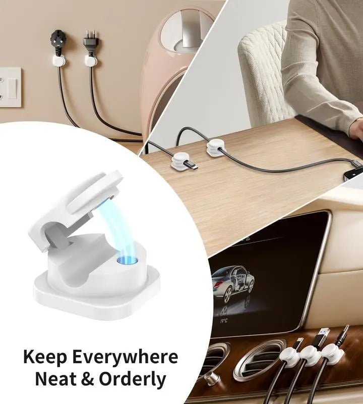 Frendorf | 12 Stück Magnetische Kabelclips