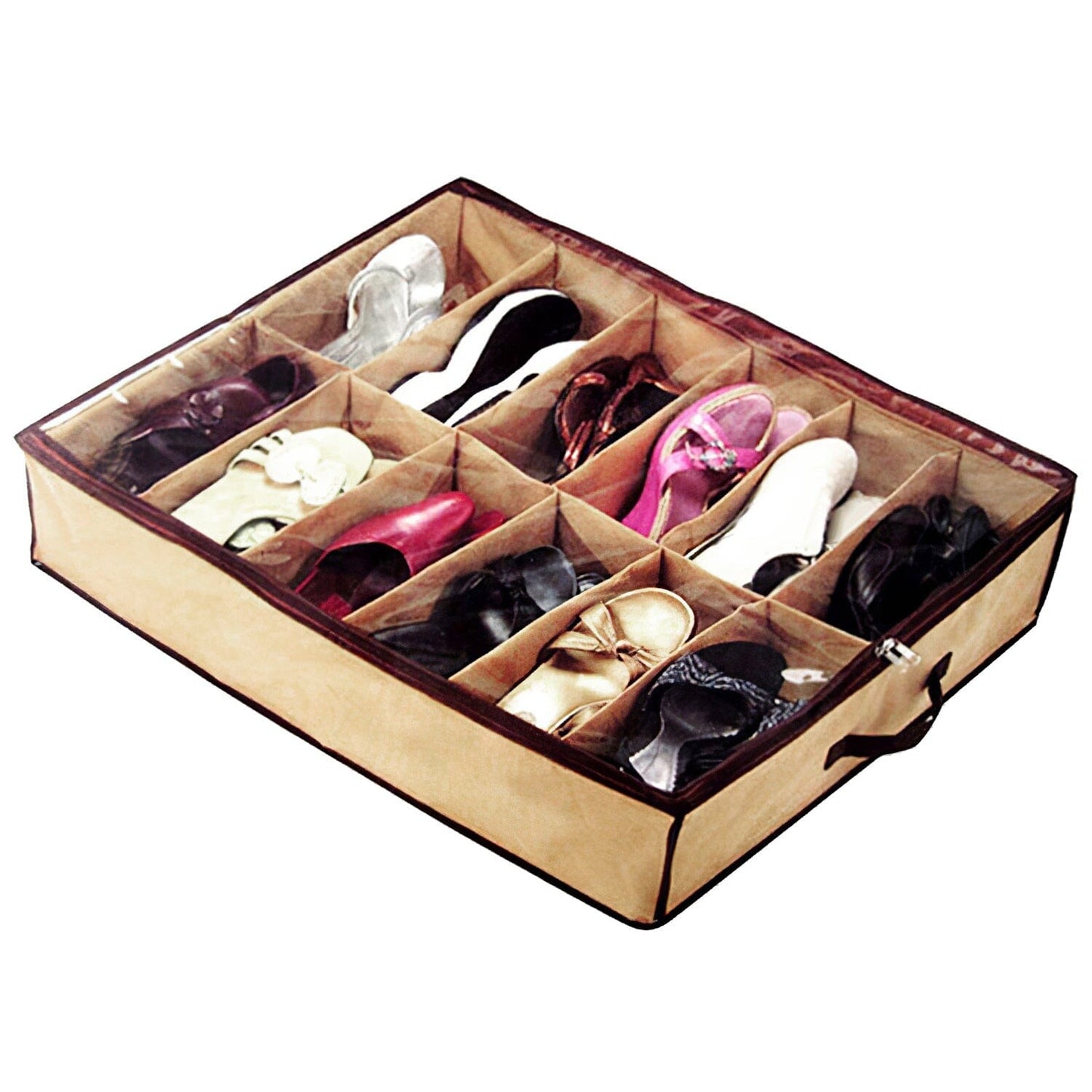 Frendorf | 12 Zellen Unter dem Bett Schuhe Organizer