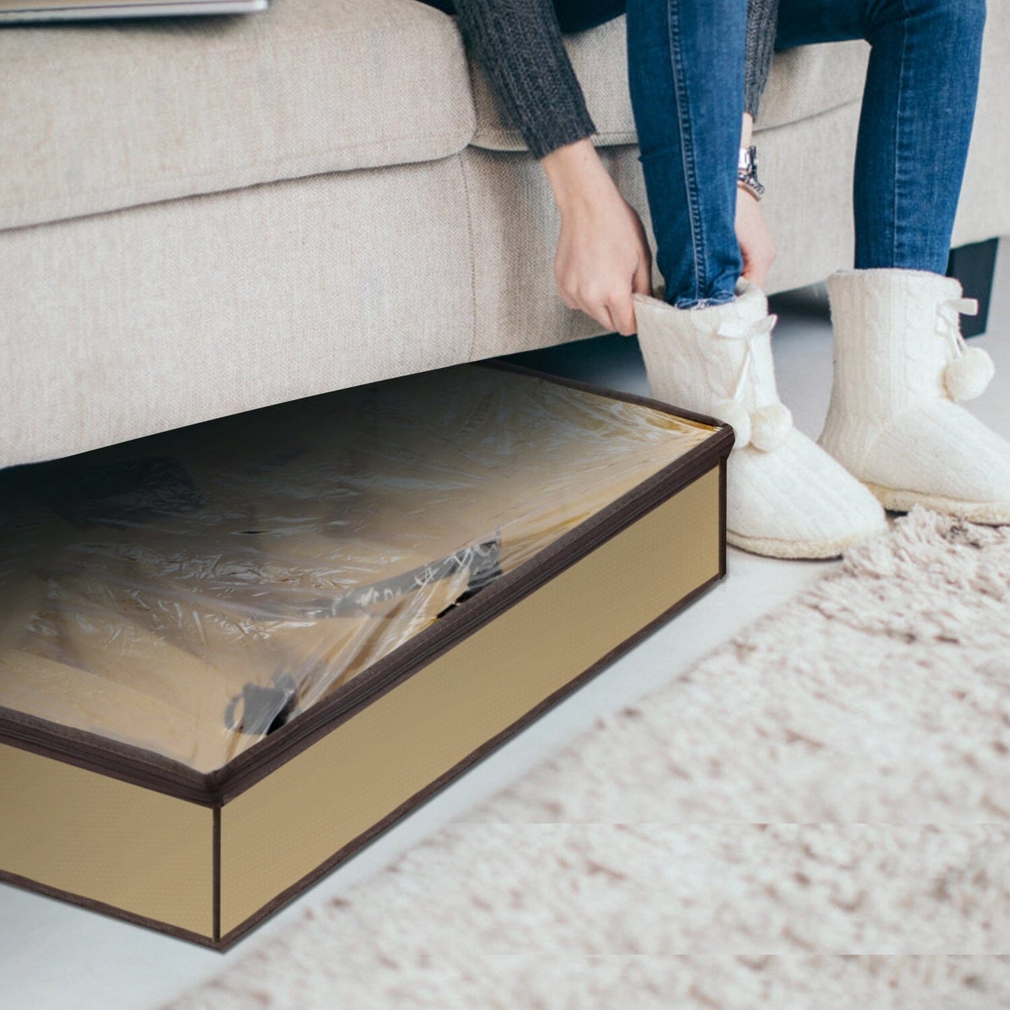 Frendorf | 12 Zellen Unter dem Bett Schuhe Organizer