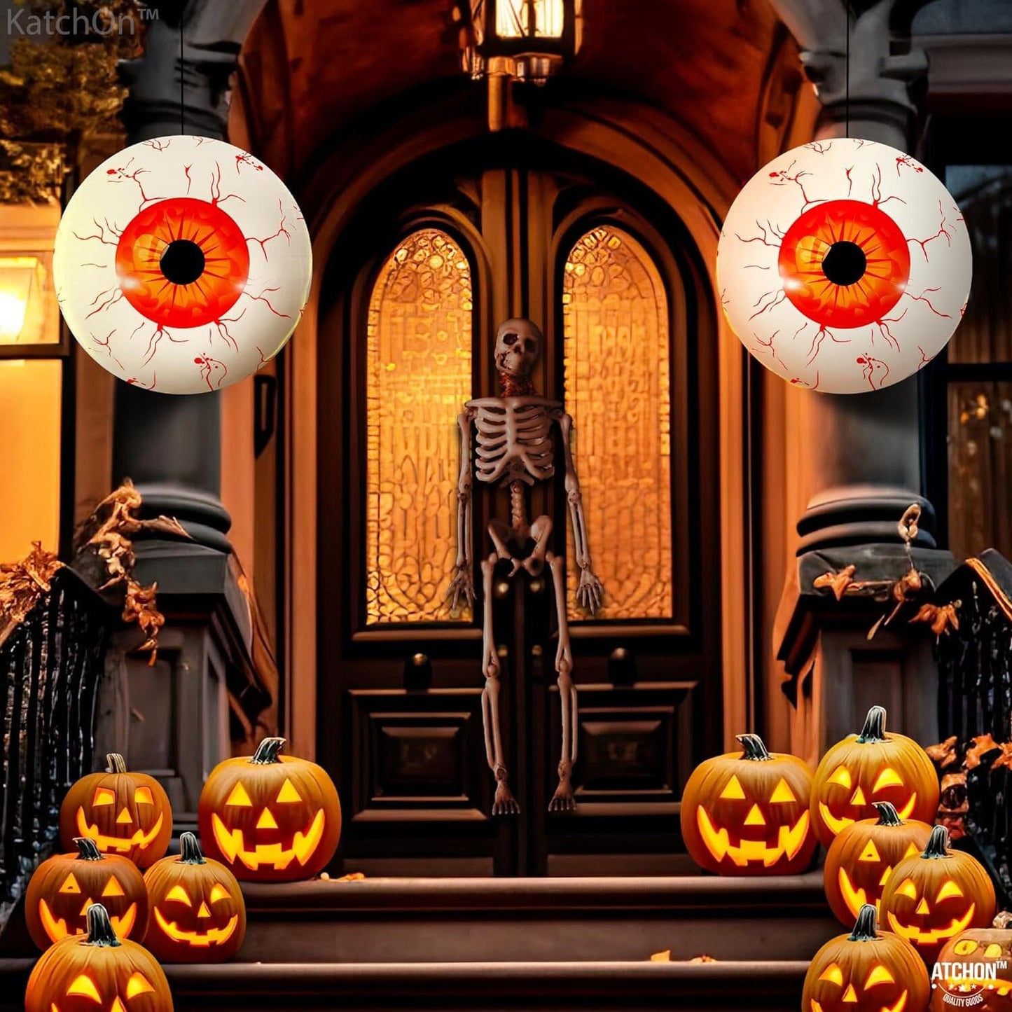 Frendorf | 12er-Pack: 22-Zoll Halloween-Augenballons