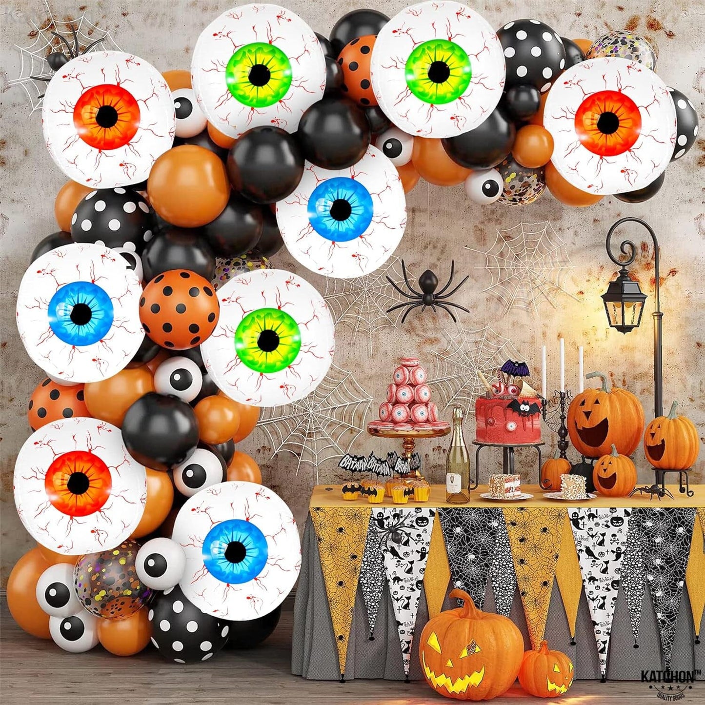 Frendorf | 12er-Pack: 22-Zoll Halloween-Augenballons