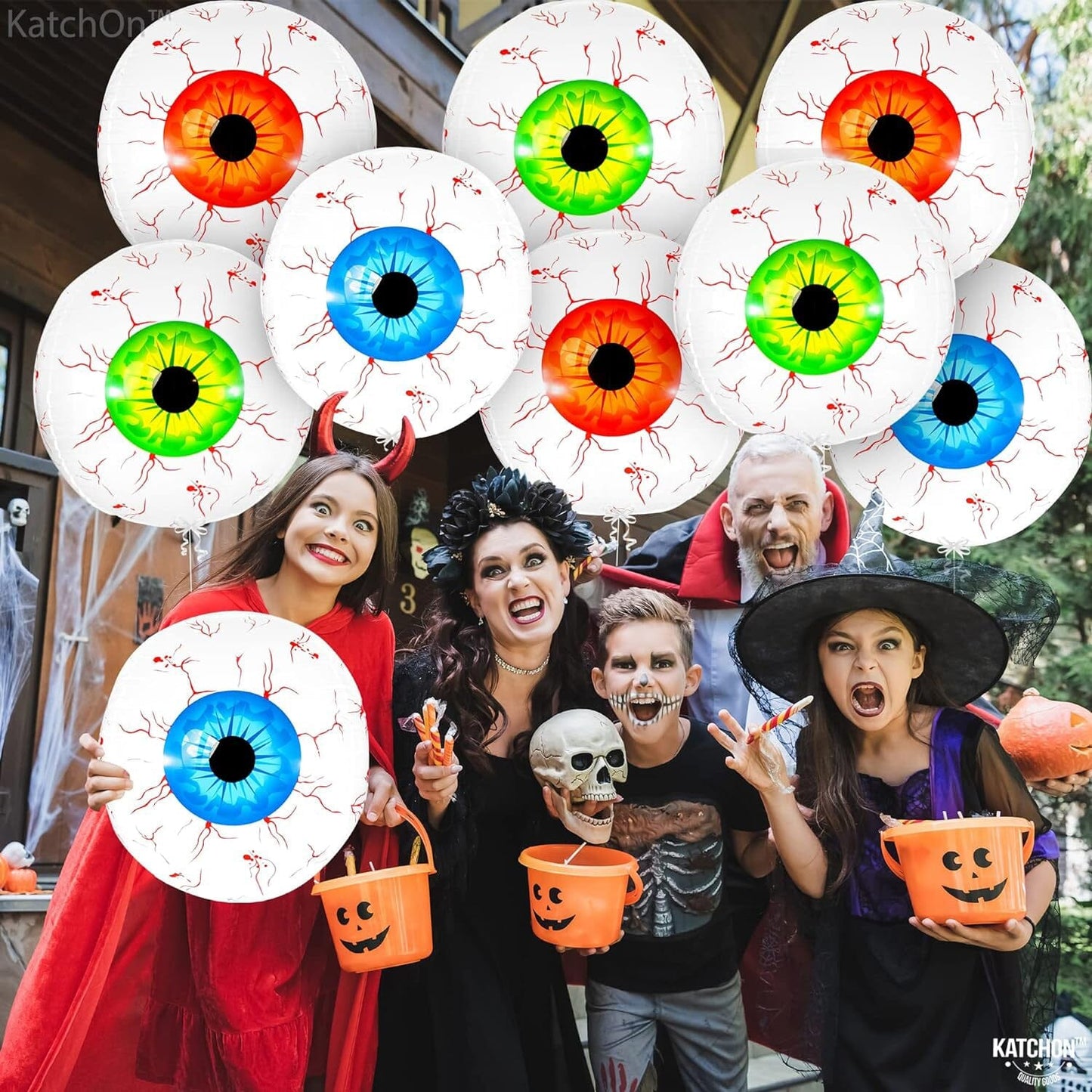 Frendorf | 12er-Pack: 22-Zoll Halloween-Augenballons
