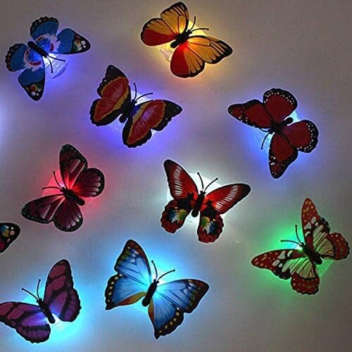 Frendorf | 12er-Pack: LED Schmetterlingsdekoration Nachtlicht