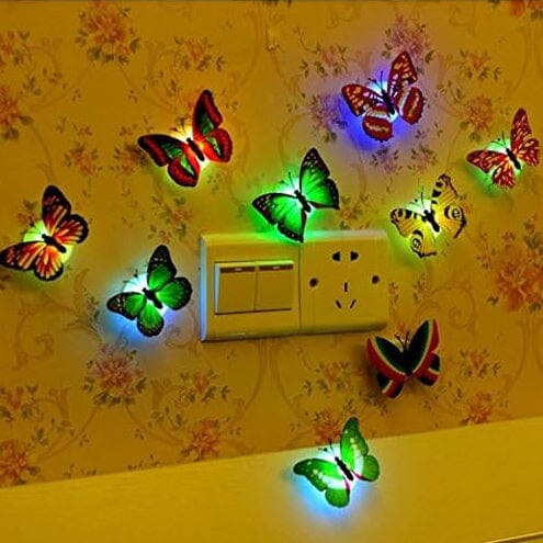 Frendorf | 12er-Pack: LED Schmetterlingsdekoration Nachtlicht