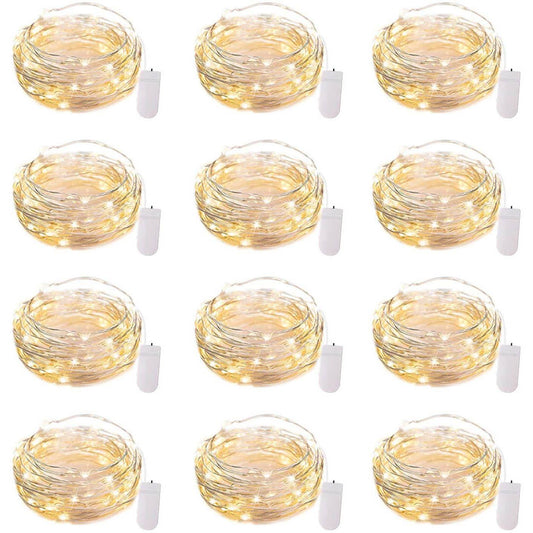 Frendorf | 12er-Pack: LED-Feenlichter batteriebetriebene Lichterkette