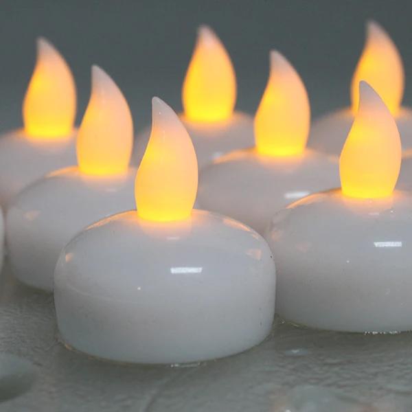 Frendorf | 12er-Pack: LED Schwimmende Tee Wasserdichte Flammenlose Kerze