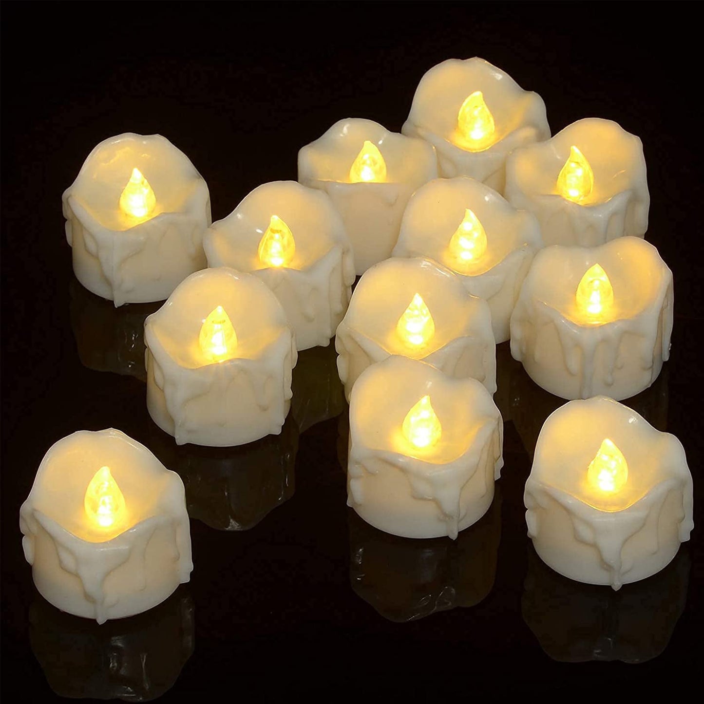 Frendorf | 12-Pack: LED Timer Kerzen Dekoration