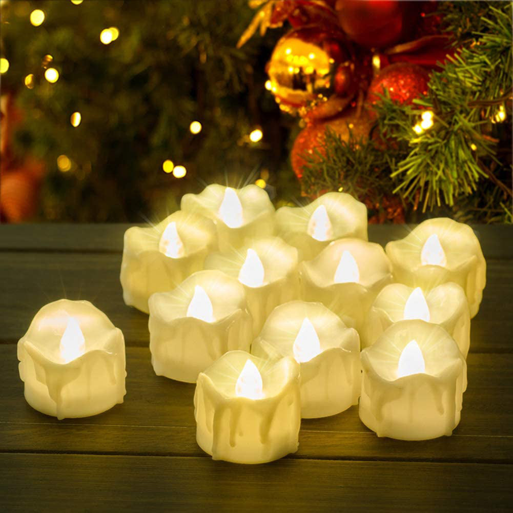 Frendorf | 12-Pack: LED Timer Kerzen Dekoration