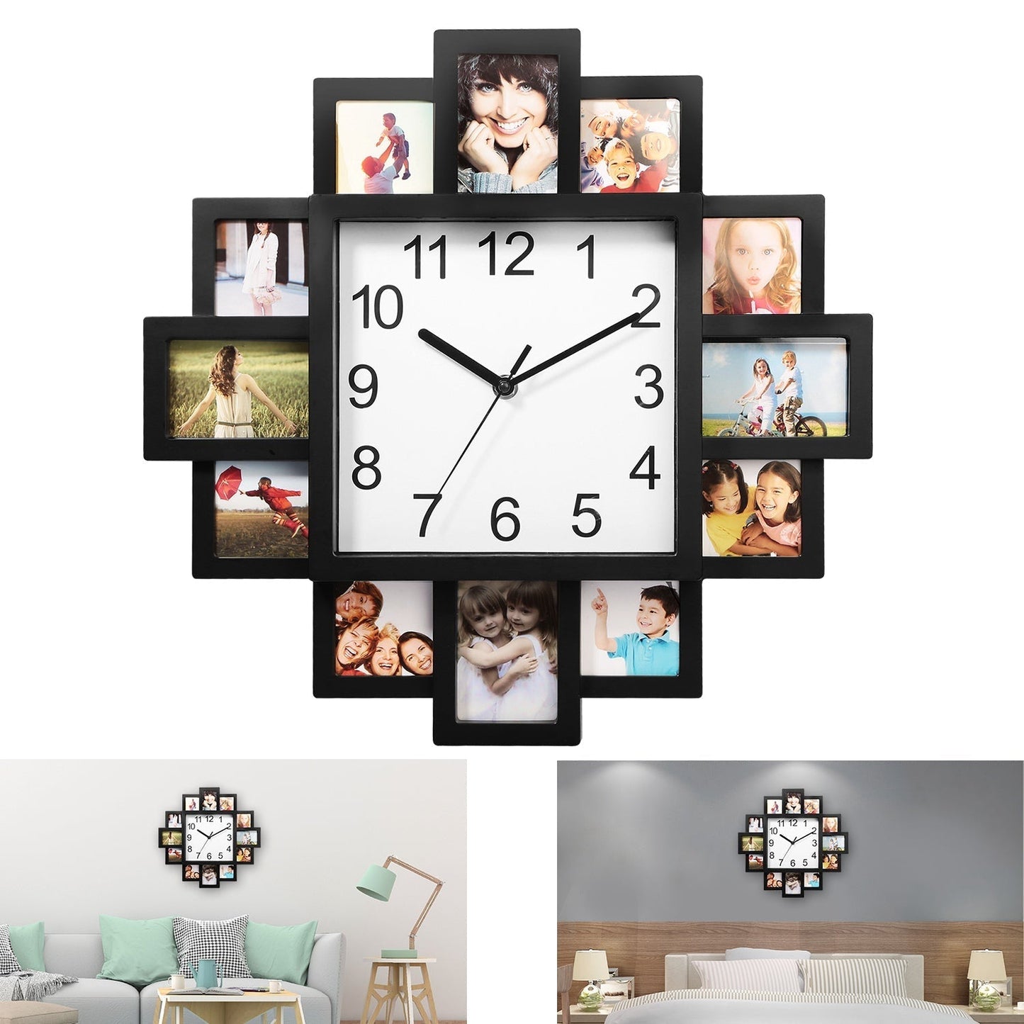 Frendorf | 12-Bilder Display Wanduhr