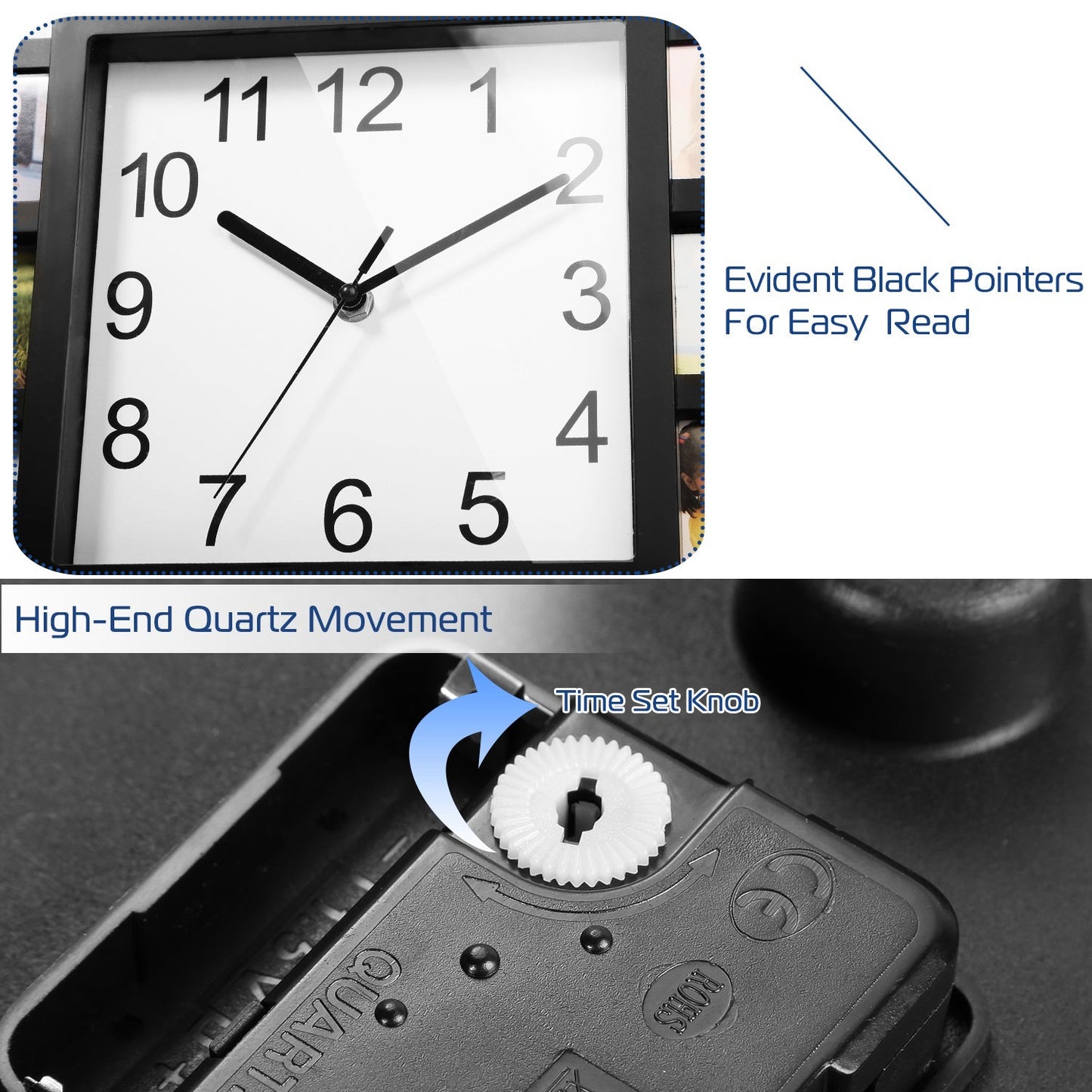 Frendorf | 12-Bilder Display Wanduhr