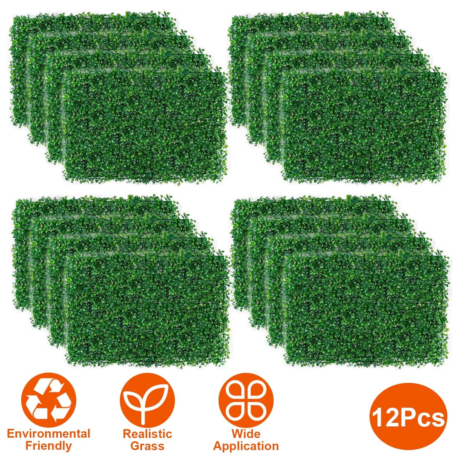 Frendorf | 12-Teile: Künstliche Buchsbaum-Pflanze Gras