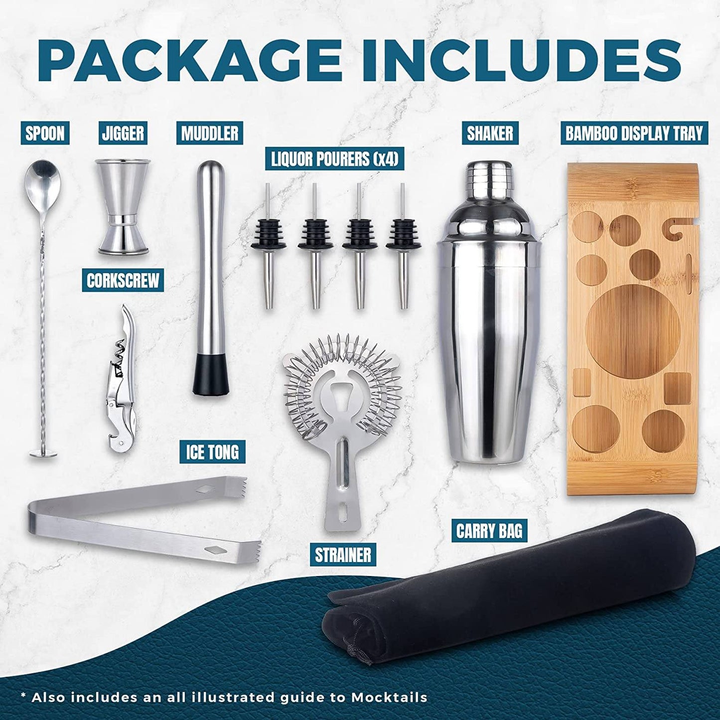 Frendorf | 12-Teilig: Cocktail-Shaker-Set