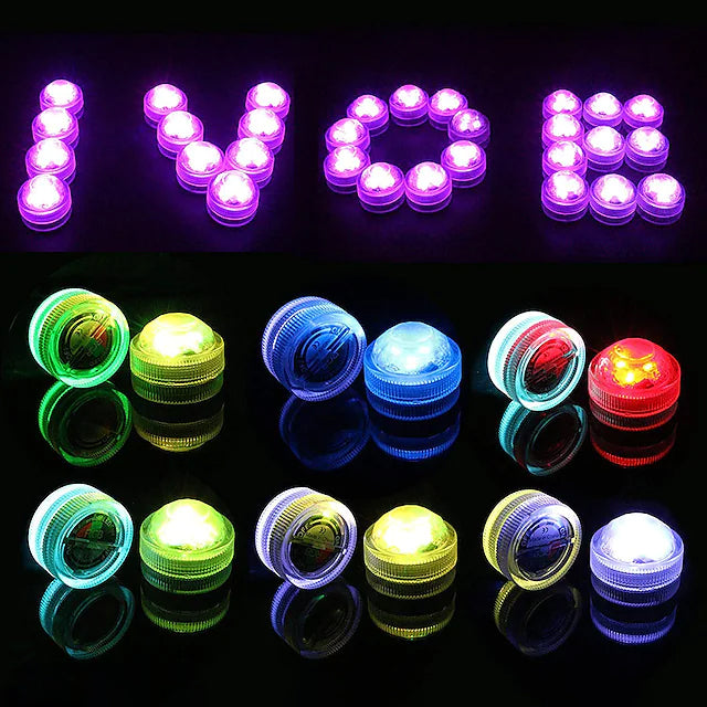 Frendorf | 12-teilige: LED RGB Tauchlicht Fernbedienung Dekoratives Licht