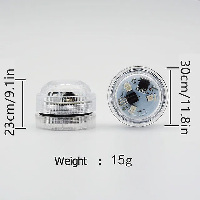 Frendorf | 12-teilige: LED RGB Tauchlicht Fernbedienung Dekoratives Licht