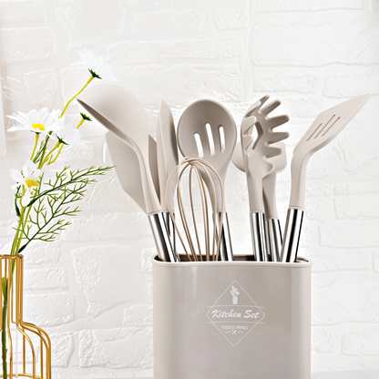 Frendorf | 12-teiliges Silikon-Küchenutensilien-Set – Culinara Pro