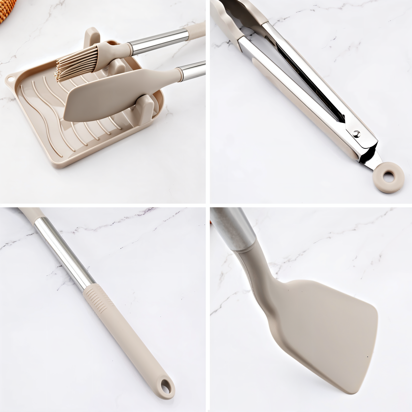 Frendorf | 12-teiliges Silikon-Küchenutensilien-Set – Culinara Pro