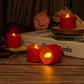 Frendorf | 12-teilig: Amber-gelbe LED-Teelicht flammenlose Kerzen mit Timer