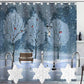 Frendorf | 12-Teile: Weihnachts-Duschvorhang Anti-Rost Haken