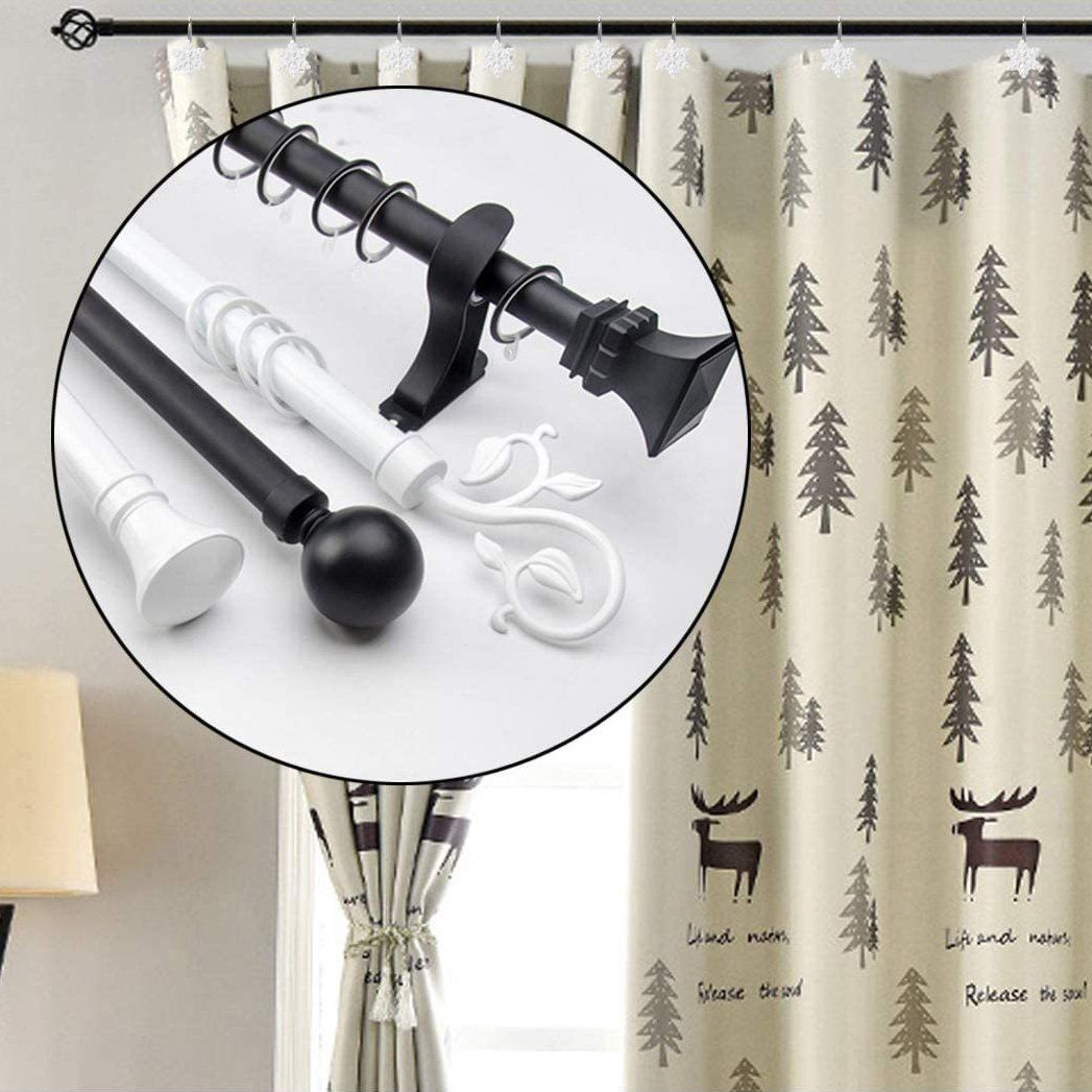 Frendorf | 12-Teile: Weihnachts-Duschvorhang Anti-Rost Haken