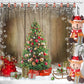 Frendorf | 12-Teile: Weihnachts-Duschvorhang Anti-Rost Haken