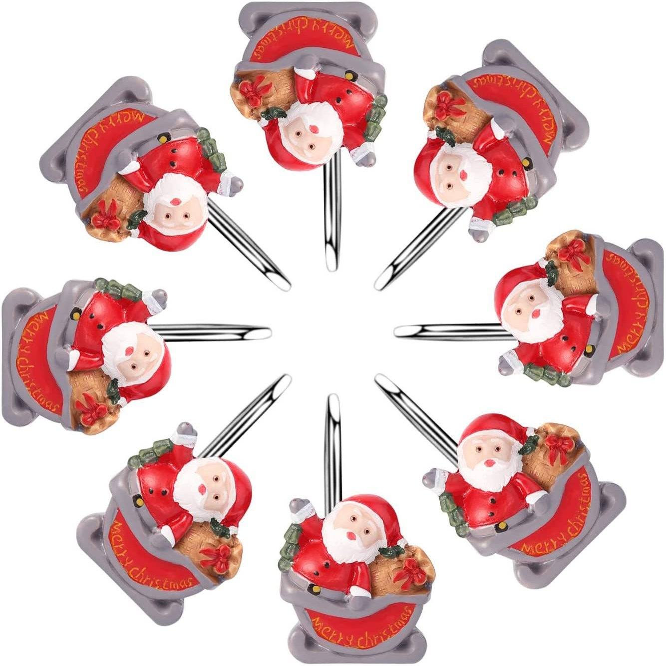 Frendorf | 12-Teile: Weihnachts-Duschvorhang Anti-Rost Haken