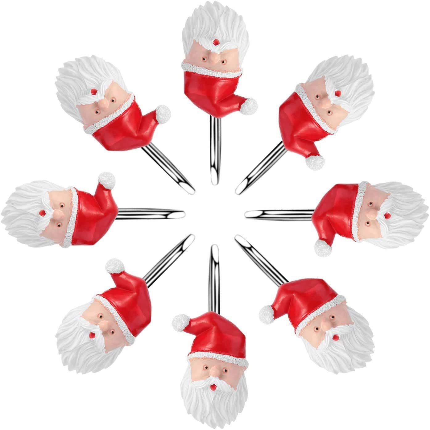 Frendorf | 12-Teile: Weihnachts-Duschvorhang Anti-Rost Haken