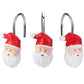 Frendorf | 12-Teile: Weihnachts-Duschvorhang Anti-Rost Haken