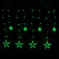 Frendorf | 12 Sterne 138 LED Vorhang Lichterkette
