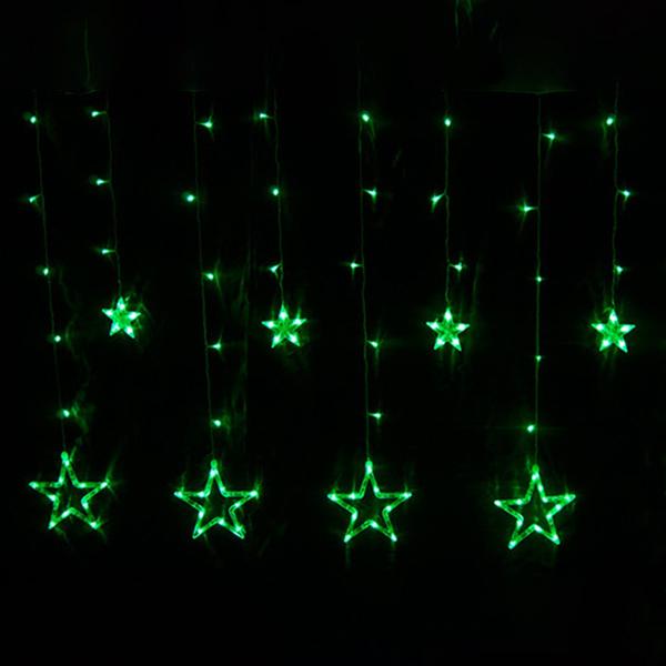 Frendorf | 12 Sterne 138 LED Vorhang Lichterkette