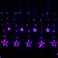 Frendorf | 12 Sterne 138 LED Vorhang Lichterkette