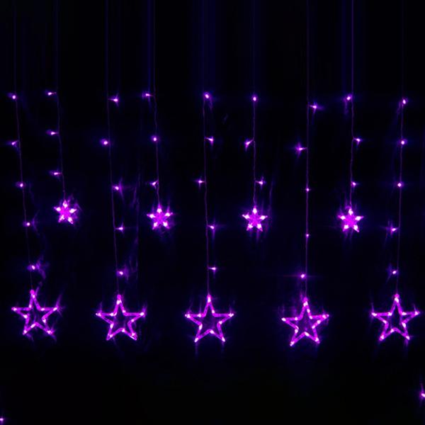 Frendorf | 12 Sterne 138 LED Vorhang Lichterkette