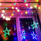 Frendorf | 12 Sterne 138 LED Vorhang Lichterkette