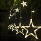 Frendorf | 12 Sterne 138 LED Vorhang Lichterkette