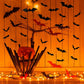 Frendorf | 120-Teile: 3D Fledermaus Halloween Dekorationsaufkleber