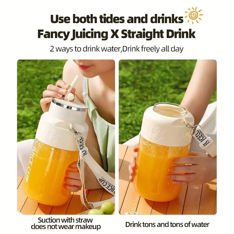 Frendorf | 1200ml tragbarer Fruchtsaftmixer – Mixen & trinken bei Picknick oder Workout