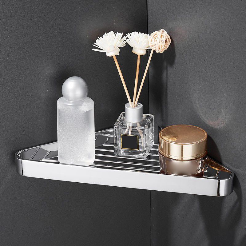 Frendorf | 2-teiliges modernes Badezimmer-Zubehörset, poliertes Chrom/Gold, Badablage