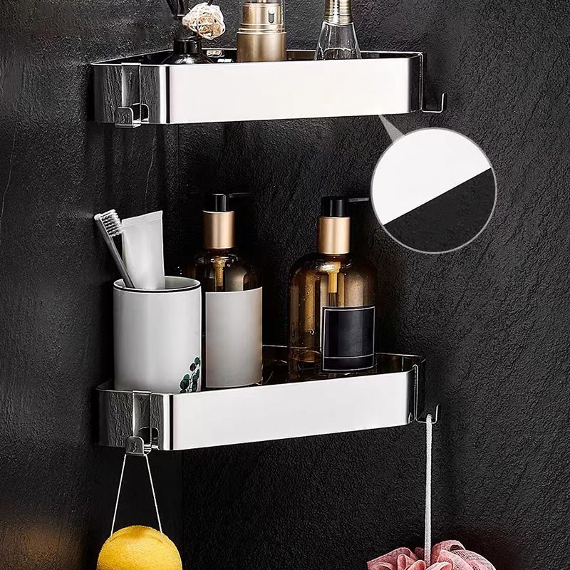 Frendorf | 2-teiliges Edelstahl-Badezimmerzubehör-Set 30 cm W Dreiecks-Badezimmerregal