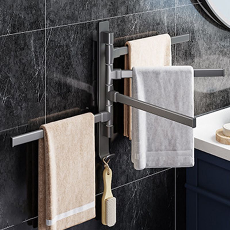 Frendorf | Contemporary Gray Bathroom Accessory Set  Aluminium Handtuchhalter