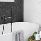 Frendorf | Modernes Badewannenrandstück Einhand-Wandmontage-Badewannenarmatur mit Handbrause
